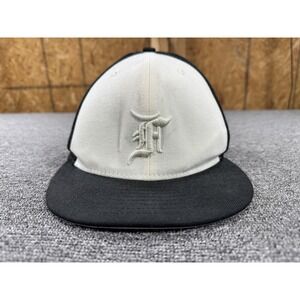 Fear Of God Essentials Hat Cap Fitted 7 1/2 Black Cream 59FIFTY New‎ Era Wool